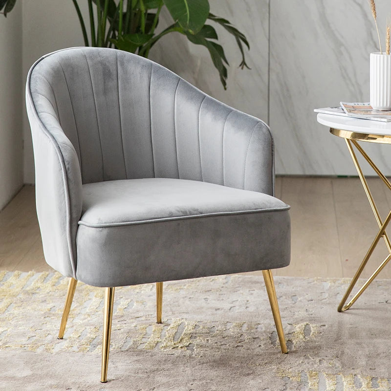 Nordic collection: velvet armchair