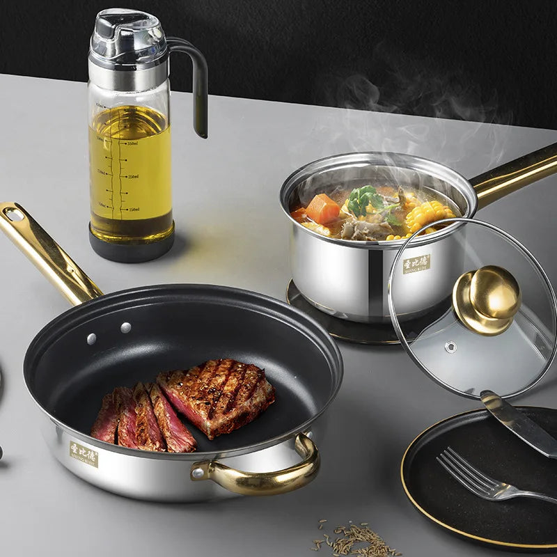 Culinary Royale Set: 6PCS Stainless Steel Cookware