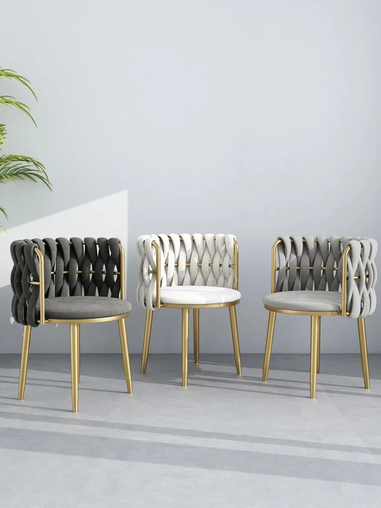 Woven Velvet chair