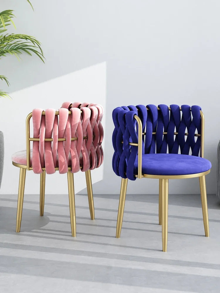 Woven Velvet chair