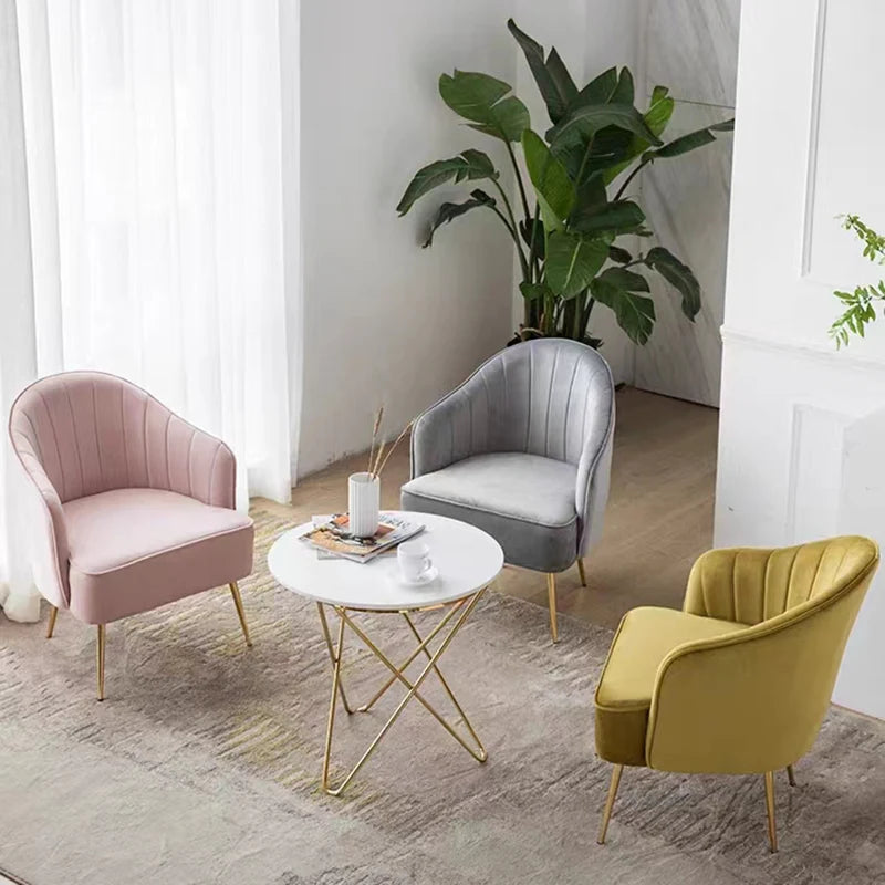 Nordic collection: velvet armchair