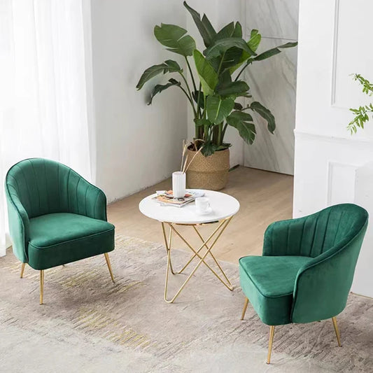 Nordic collection: velvet armchair