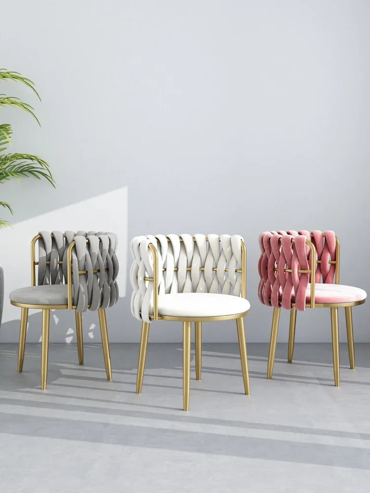 Woven Velvet chair