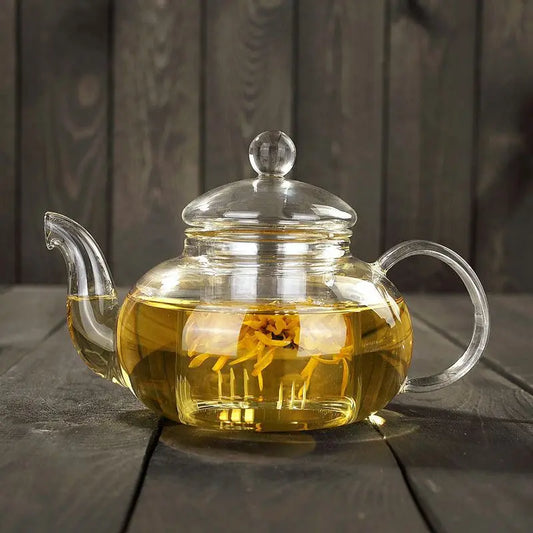 Bloom-pour Herbal Glass Teapot