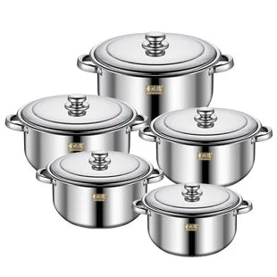 Culinary Royale Set: 6PCS Stainless Steel Cookware