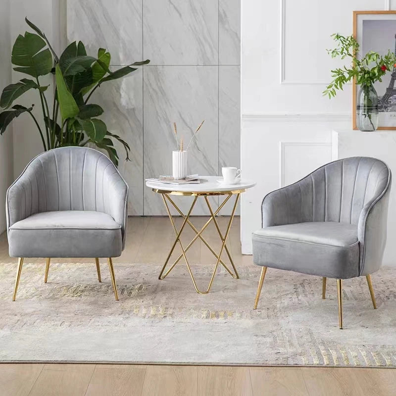Nordic collection: velvet armchair