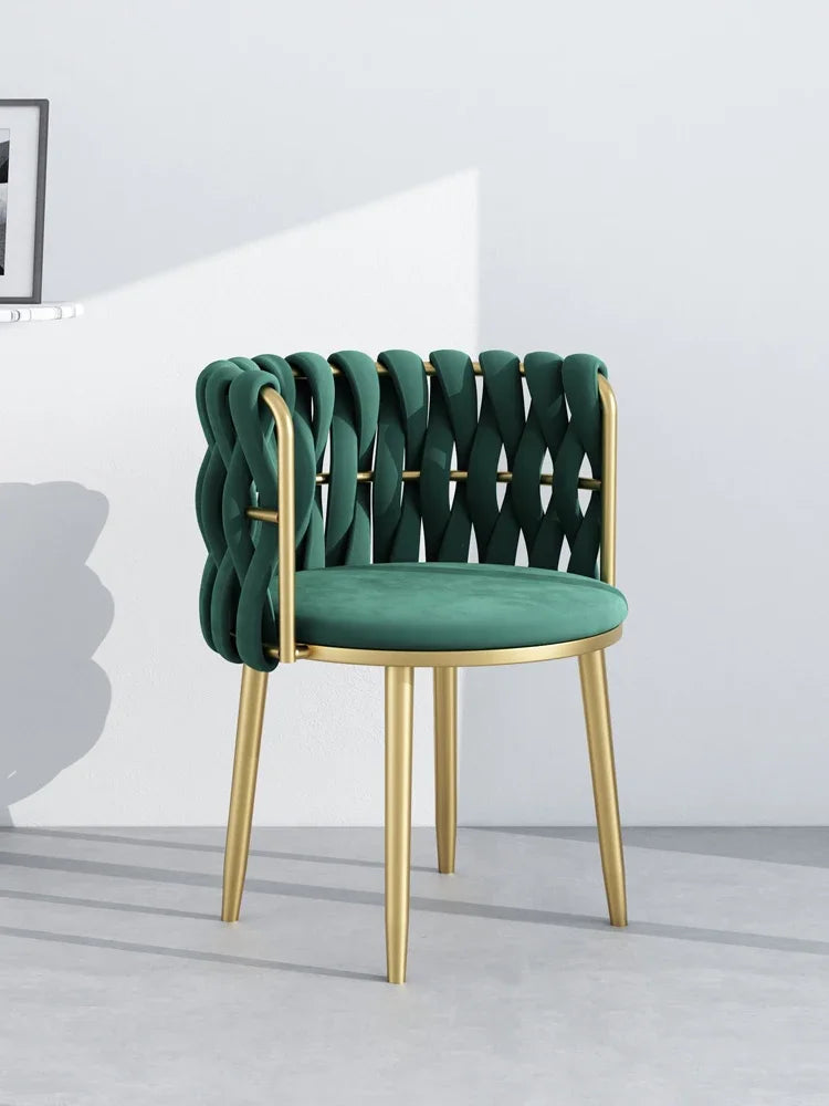 Woven Velvet chair