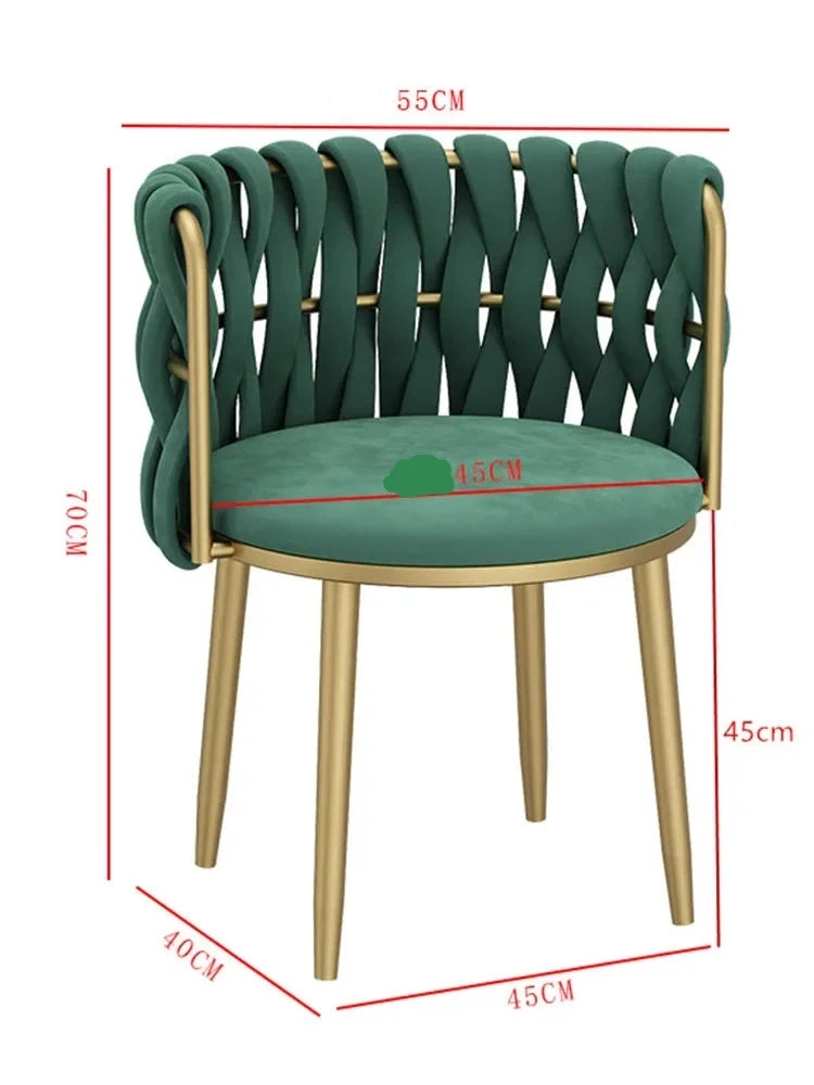 Woven Velvet chair
